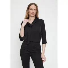 MA GRIFFE - Blusa Lisa Negro Magriffe