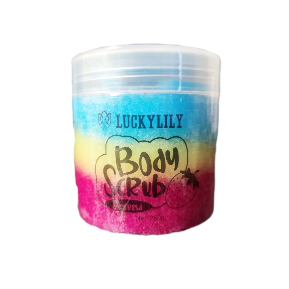 GENERICO - luckilily exfoliante corporal body scrub fresa hidrata 280g