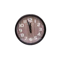 DBLUE - Reloj De Pared 12 Pulgadas Fondo Diseño Madera - SC
