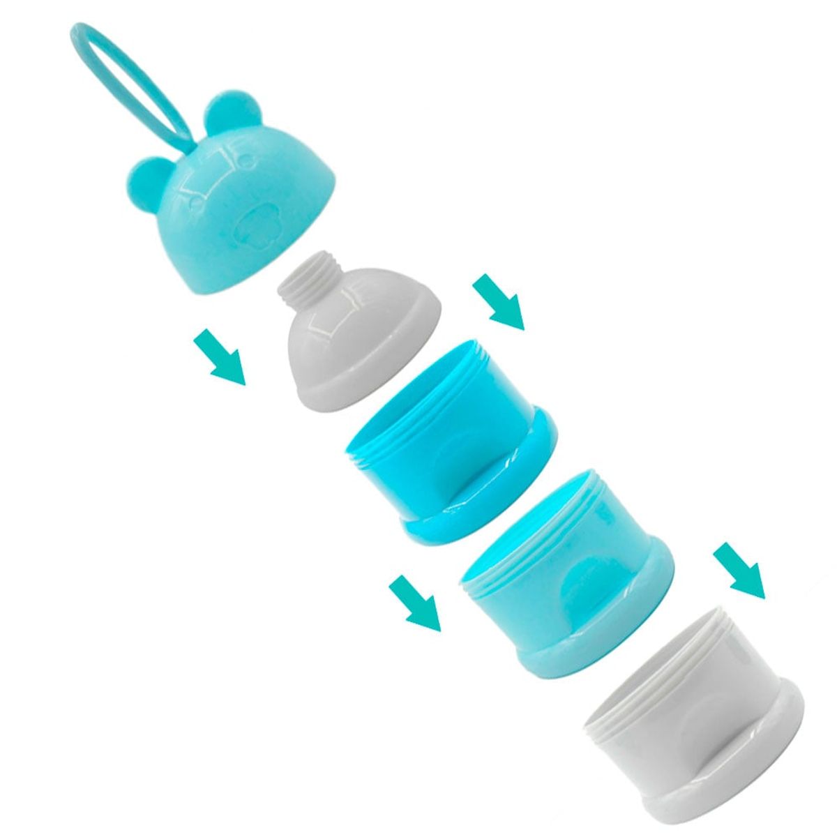 GENERICO - Dispensador De Leche En Polvo Contenedor Envase Dosificador