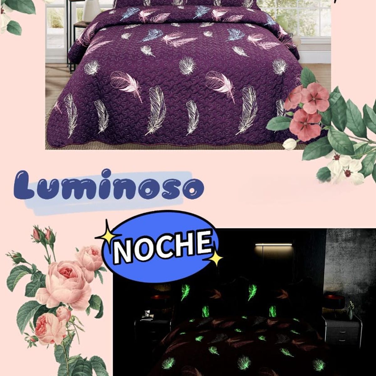 GENERICO - COBERTOR QUILT LUMINOSOS DE VERANO