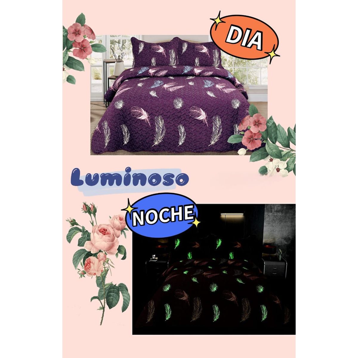 GENERICO - COBERTOR QUILT LUMINOSOS DE VERANO