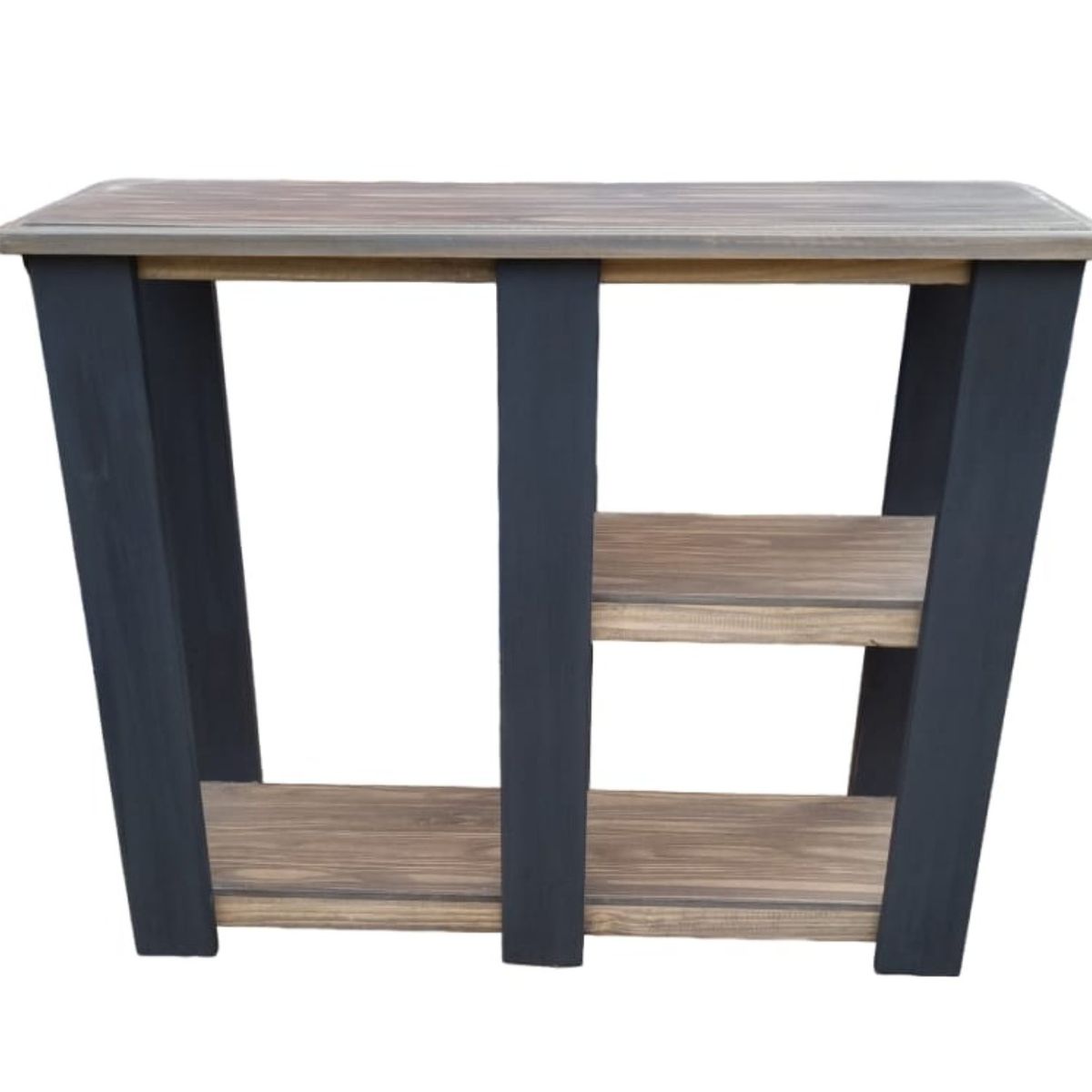 MARFELD MUEBLES - ARRIMO 3 NIVELES GRIS CON NEGRO