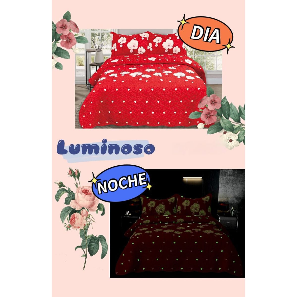 GENERICO - COBERTOR QUILT LUMINOSOS DE VERANO