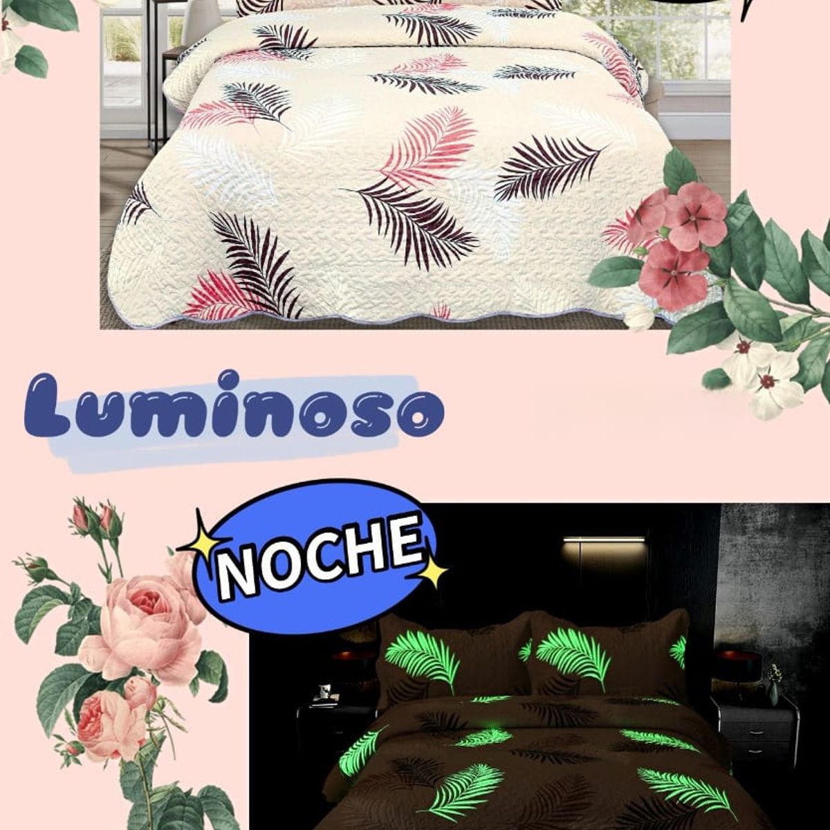 GENERICO - COBERTOR QUILT LUMINOSOS DE VERANO