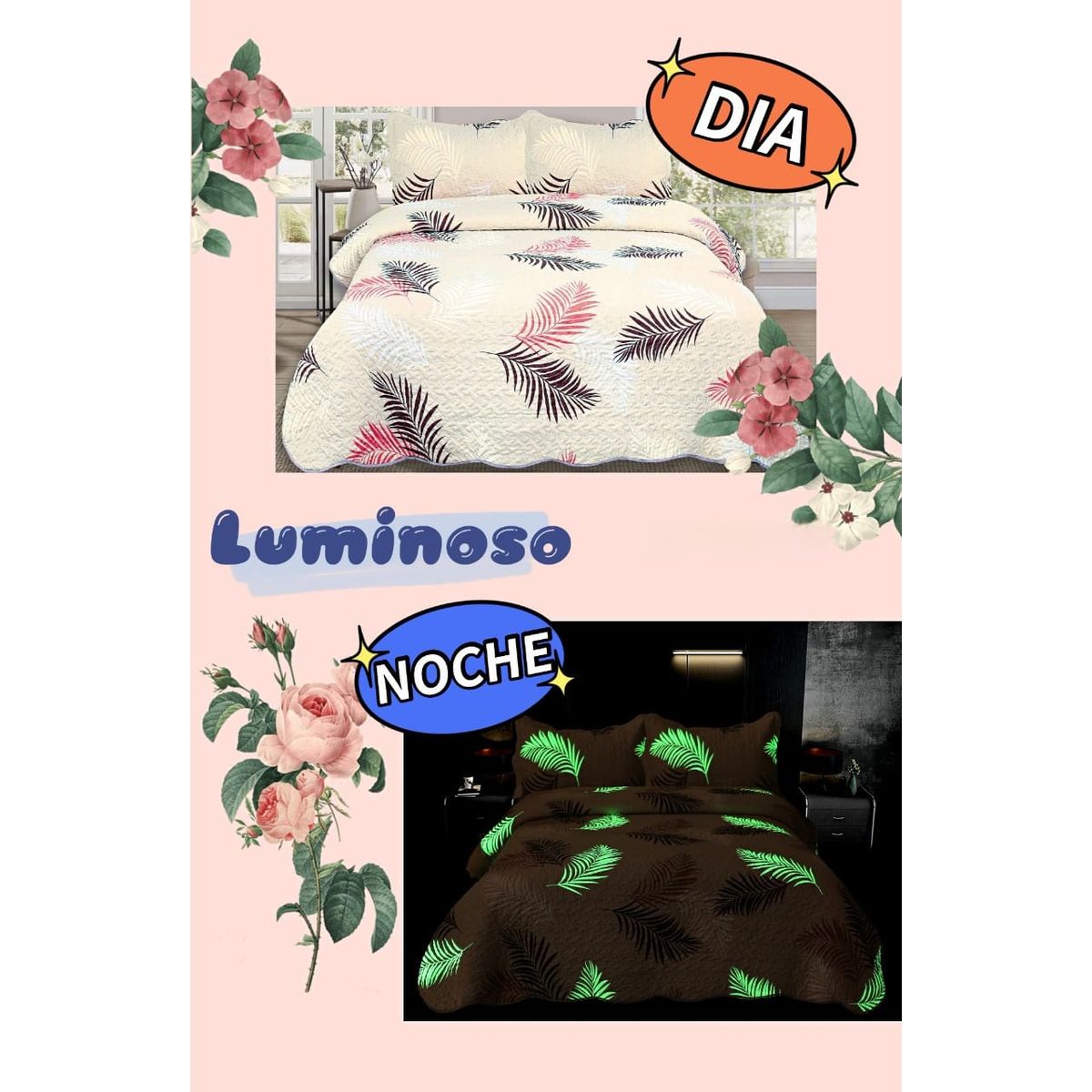 GENERICO - COBERTOR QUILT LUMINOSOS DE VERANO