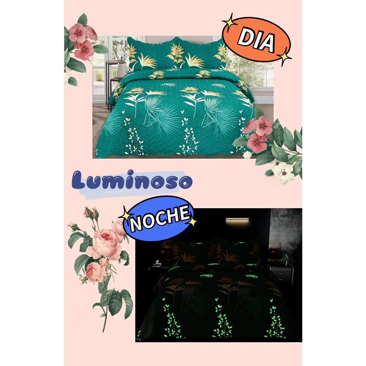 GENERICO - COBERTOR QUILT LUMINOSOS DE VERANO