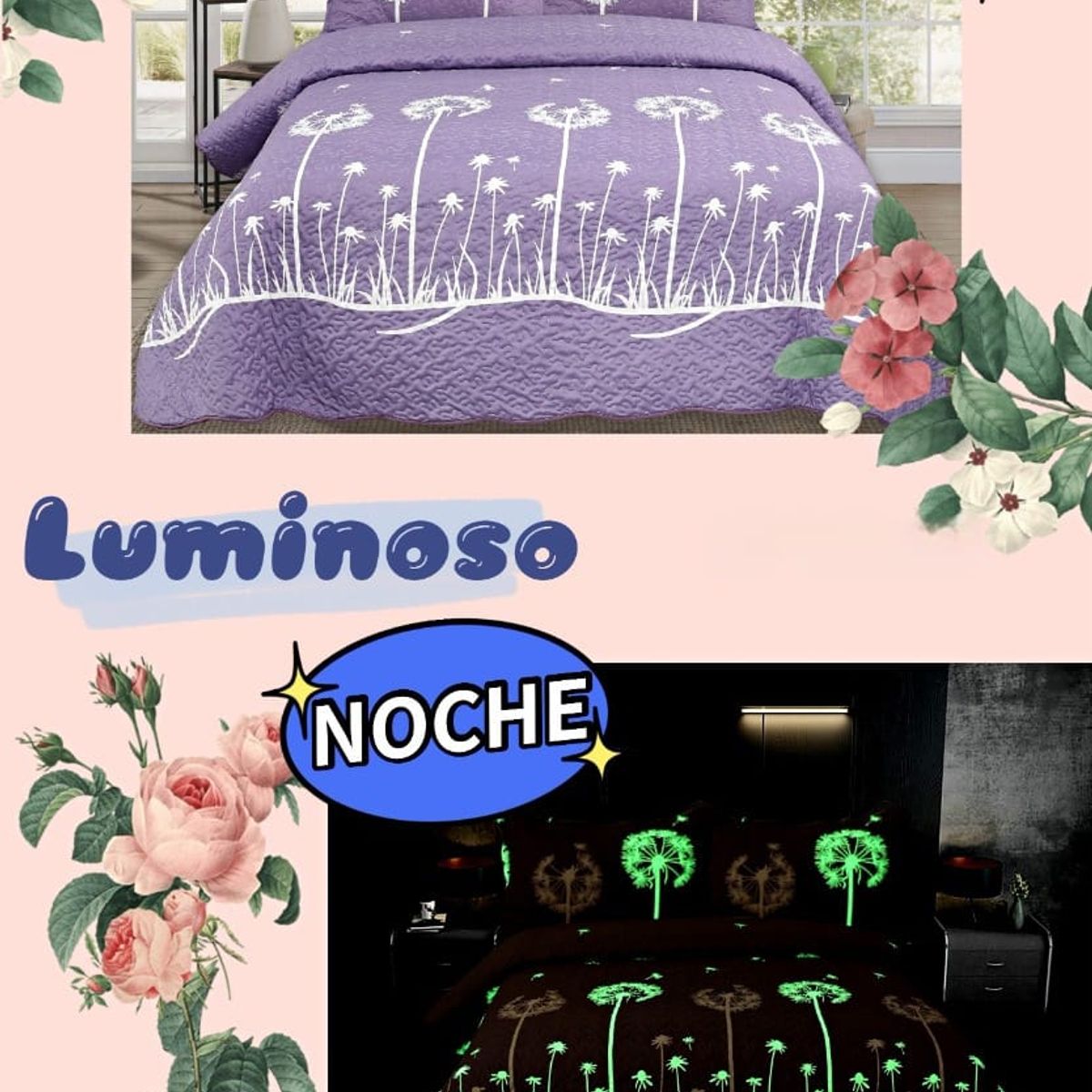 GENERICO - COBERTOR QUILT LUMINOSOS DE VERANO