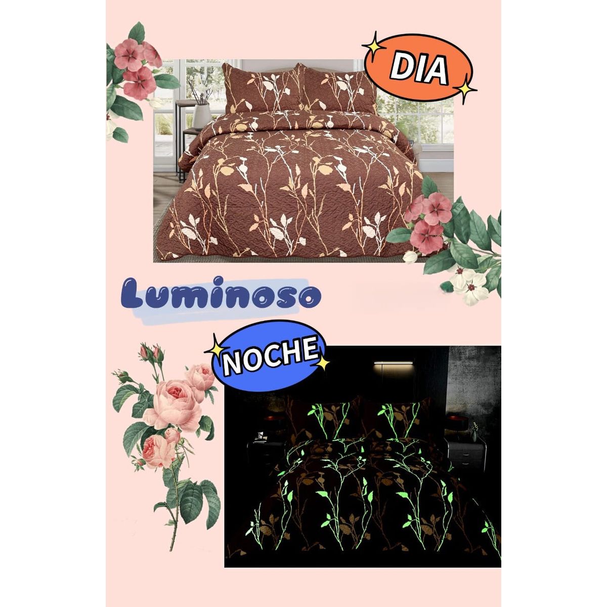 GENERICO - COBERTOR QUILT LUMINOSOS DE VERANO