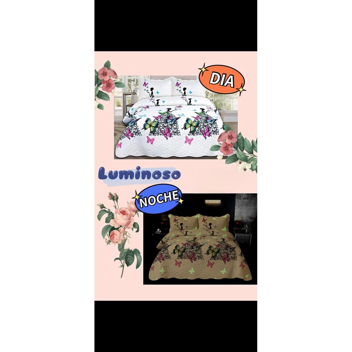 GENERICO - COBERTOR QUILT LUMINOSOS DE VERANO