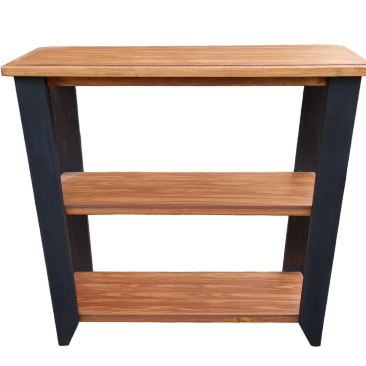 MARFELD MUEBLES - ARRIMO 3 DIVISIONES CAFE CON PATAS NEGRAS