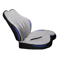 EVERSO - Cojín De Asiento De Coche Oficina Y Almohada De Soporte Lumbar Gris