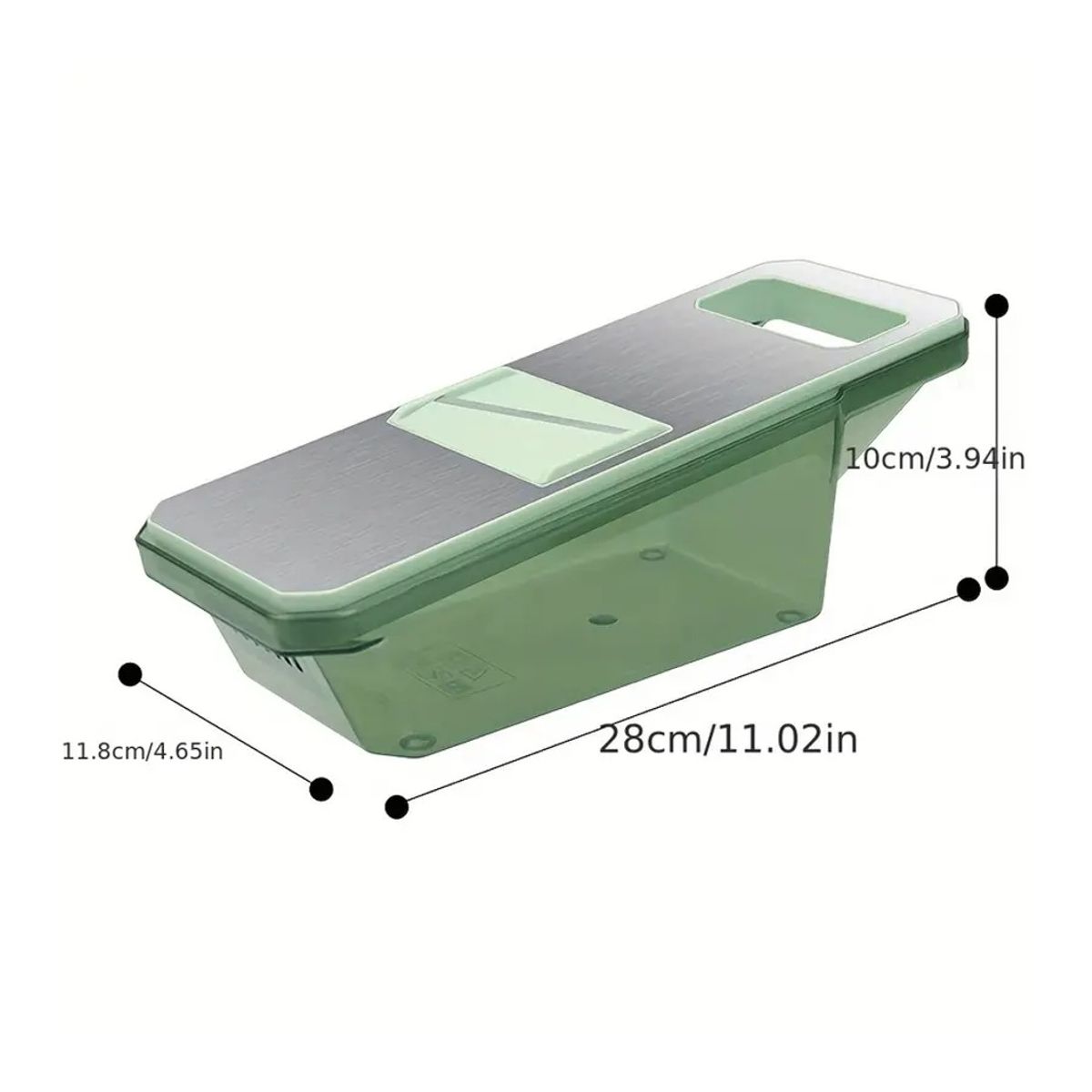 GENERICO - CORTADOR DE VERDURAS Y FRUTAS CON CONTENEDOR 6 EN 1