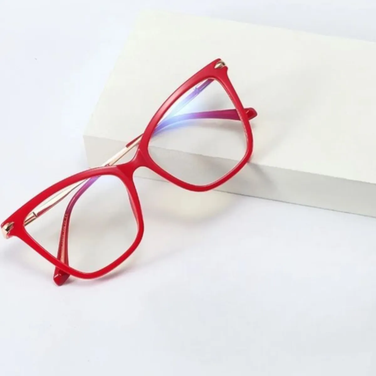 GENERICO - Lentes filtro descanso filtro azul mujer grande
