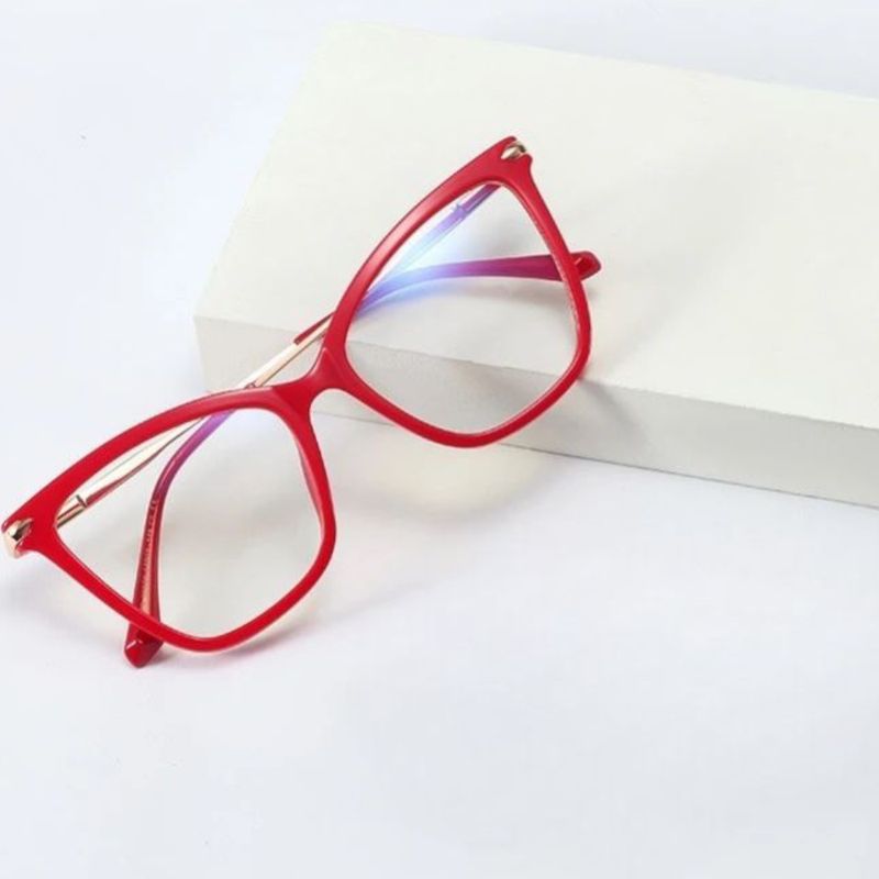 GENERICO - Lentes filtro descanso filtro azul mujer grande