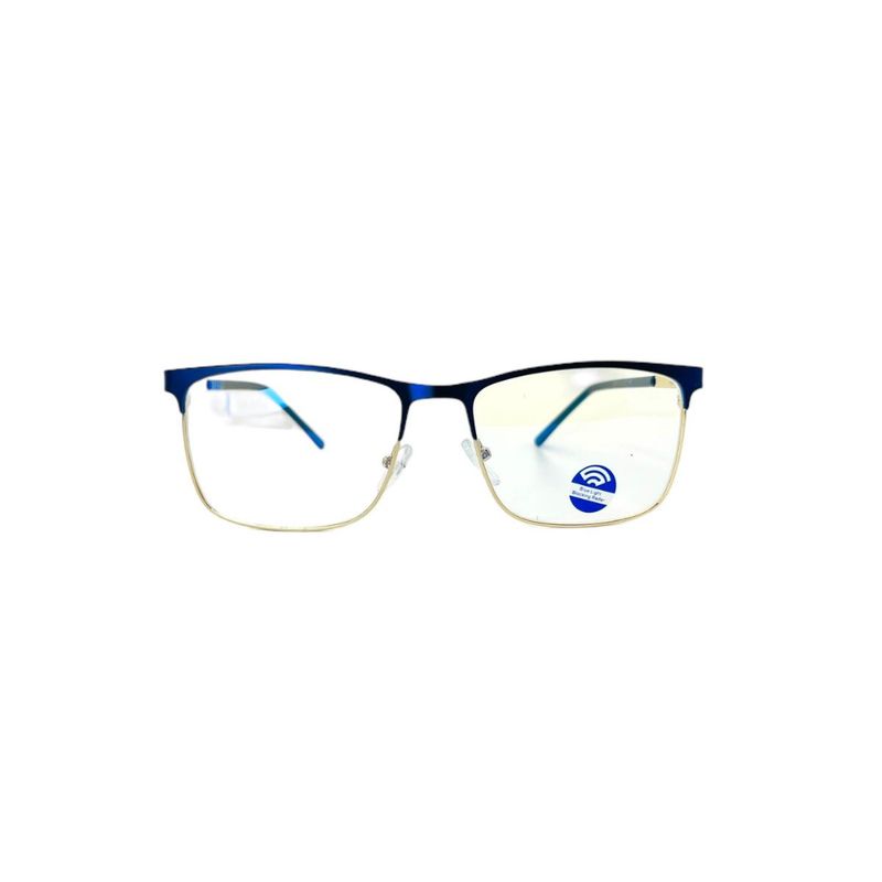 GENERICO - Lentes filtro azul descanso metalico cuadrados hombre