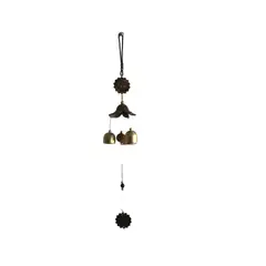GENERICO - Campana de Viento Sol Hojas Campanas 49cm