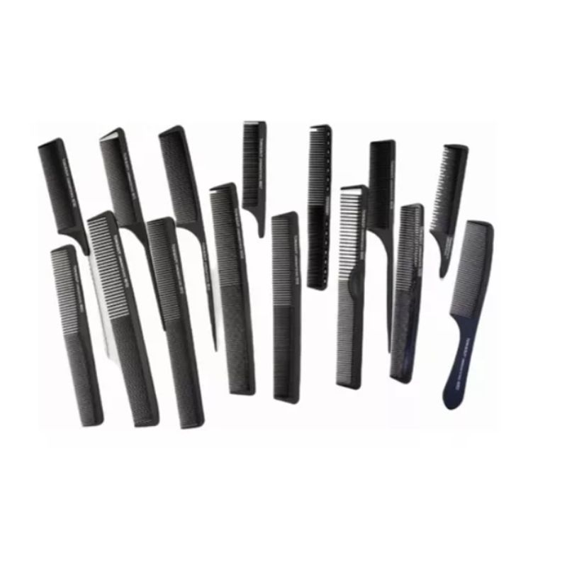 GENERICO - Set De 15 Peinetas Peines Profesionales Carbon