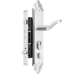 BLUEDREAMER - Cerradura acceso doble manilla acero inoxidable cerradura puerta derecha