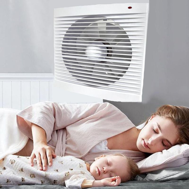 YOMYM - Extractor De Aire 4″ Cuadrado Certificado Para Baño