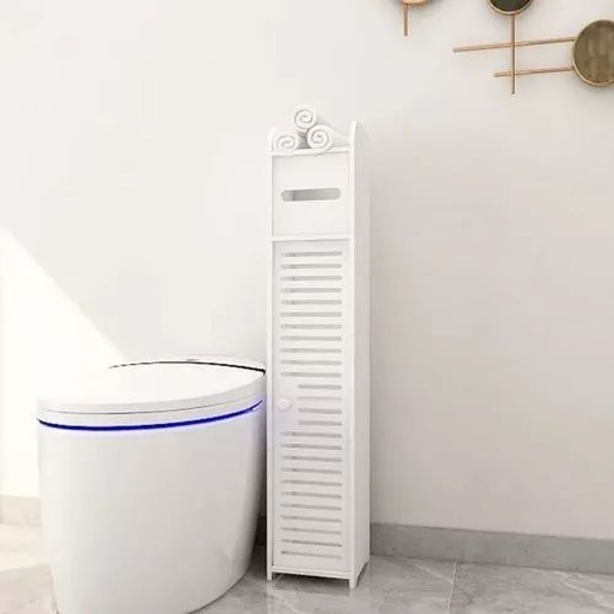 SHOP EHOME BAG - Estante De Baño Lavanderia Organizador Color Blanco