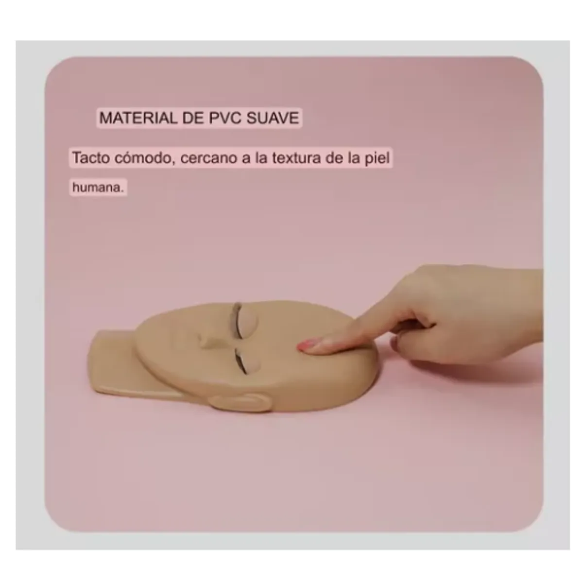 GENERICO - Cabeza Técnica Párpado Removible Para Práctica De Pestañas MORENA