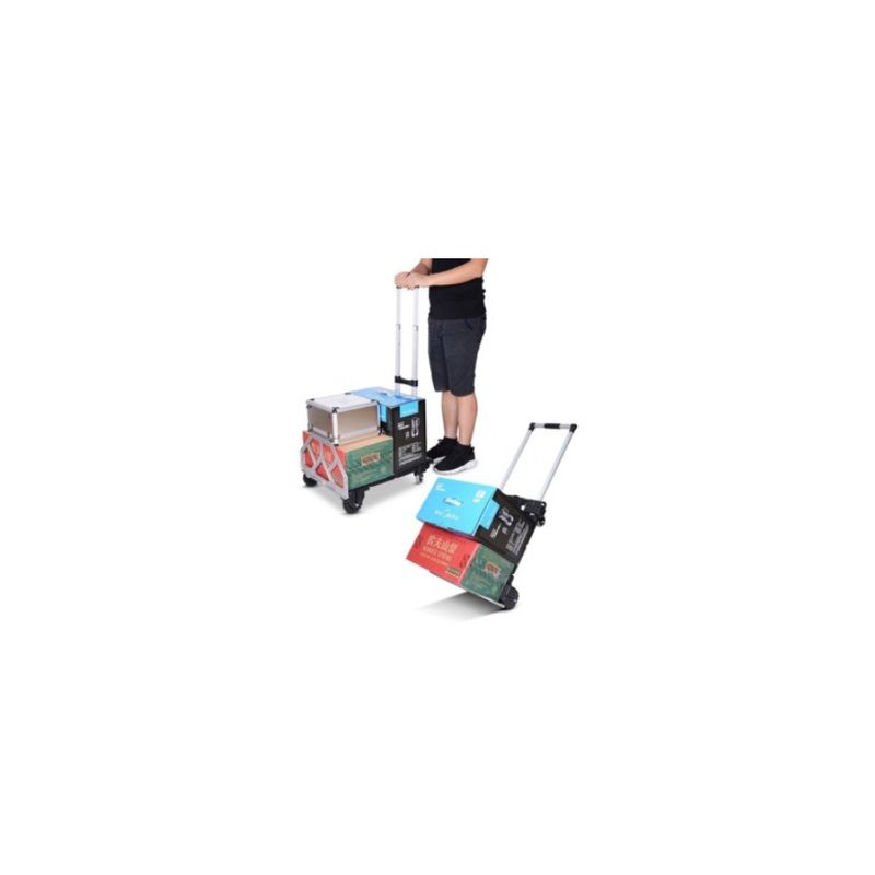 GENERICO - Carro Yegua Arrastre Plegable 50 kg Negro