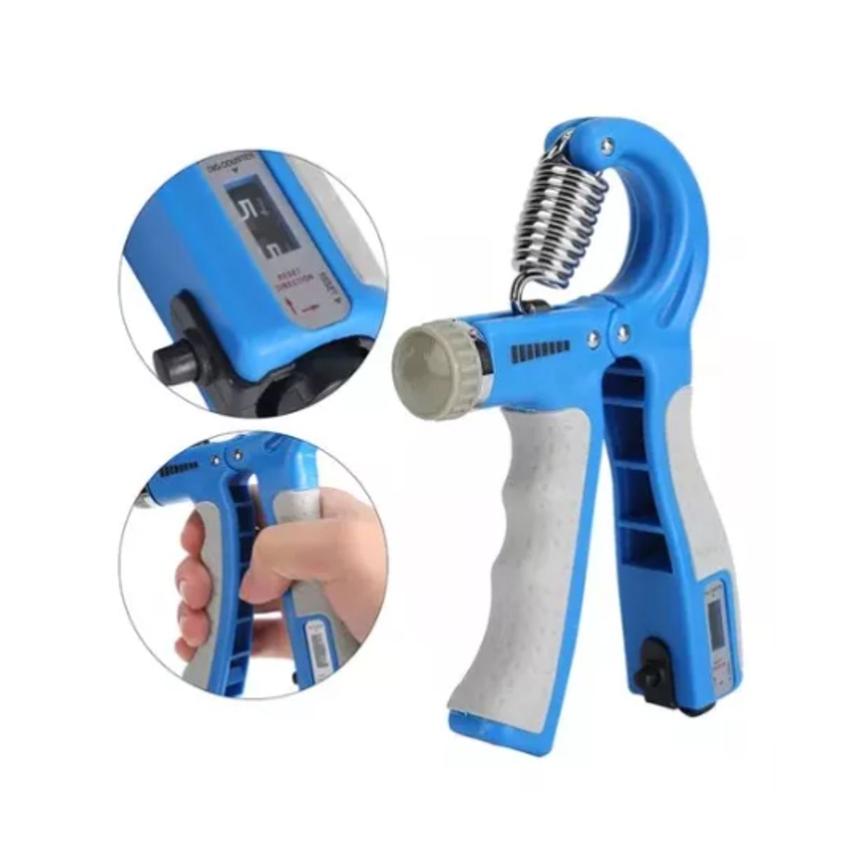 GENERICO - Hand Grip Pro Regulable Ejercitador Antebrazo 10-60kg AZUL
