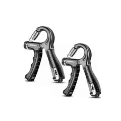 GENERICO - Hand Grip Pro Regulable Ejercitador Antebrazo 10-60kg NEGRO