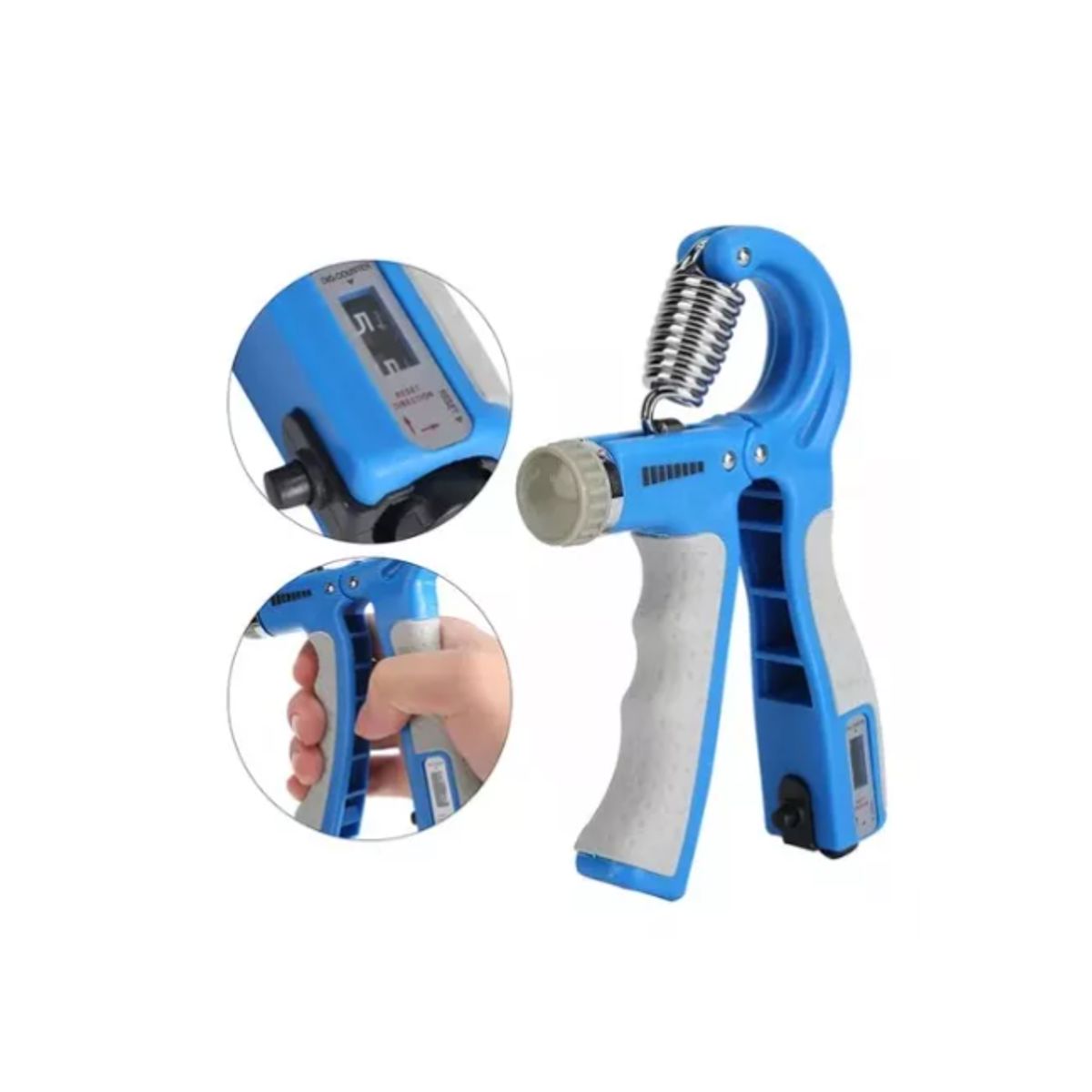 GENERICO - Hand Grip Pro Regulable Ejercitador Antebrazo 10-60kg AZUL