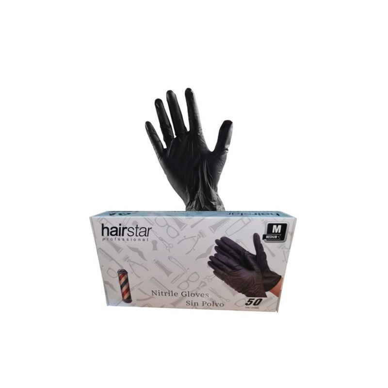 GENERICO - Caja de 50 Guantes Nitrilo Negro Maxcare Talla M