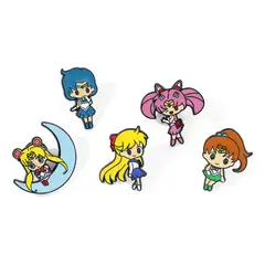 GENERICO - Set 5 Pines Broches Metálicos Sailor Moon