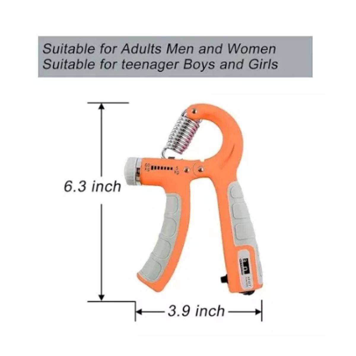 GENERICO - Hand Grip Pro Regulable Ejercitador Antebrazo 10-60kg NARANJA