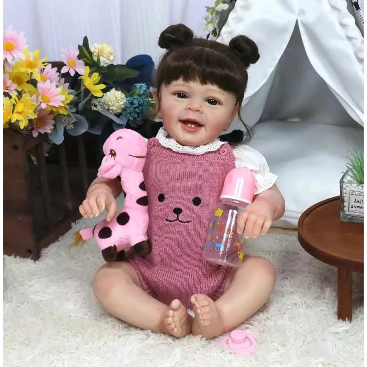 GENERICO - Muñeca Bebé Resborn Realista De Silicona y Algodón