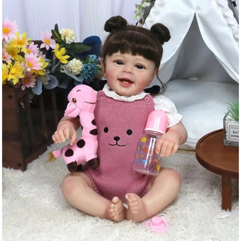 GENERICO - Muñeca Bebé Resborn Realista De Silicona y Algodón