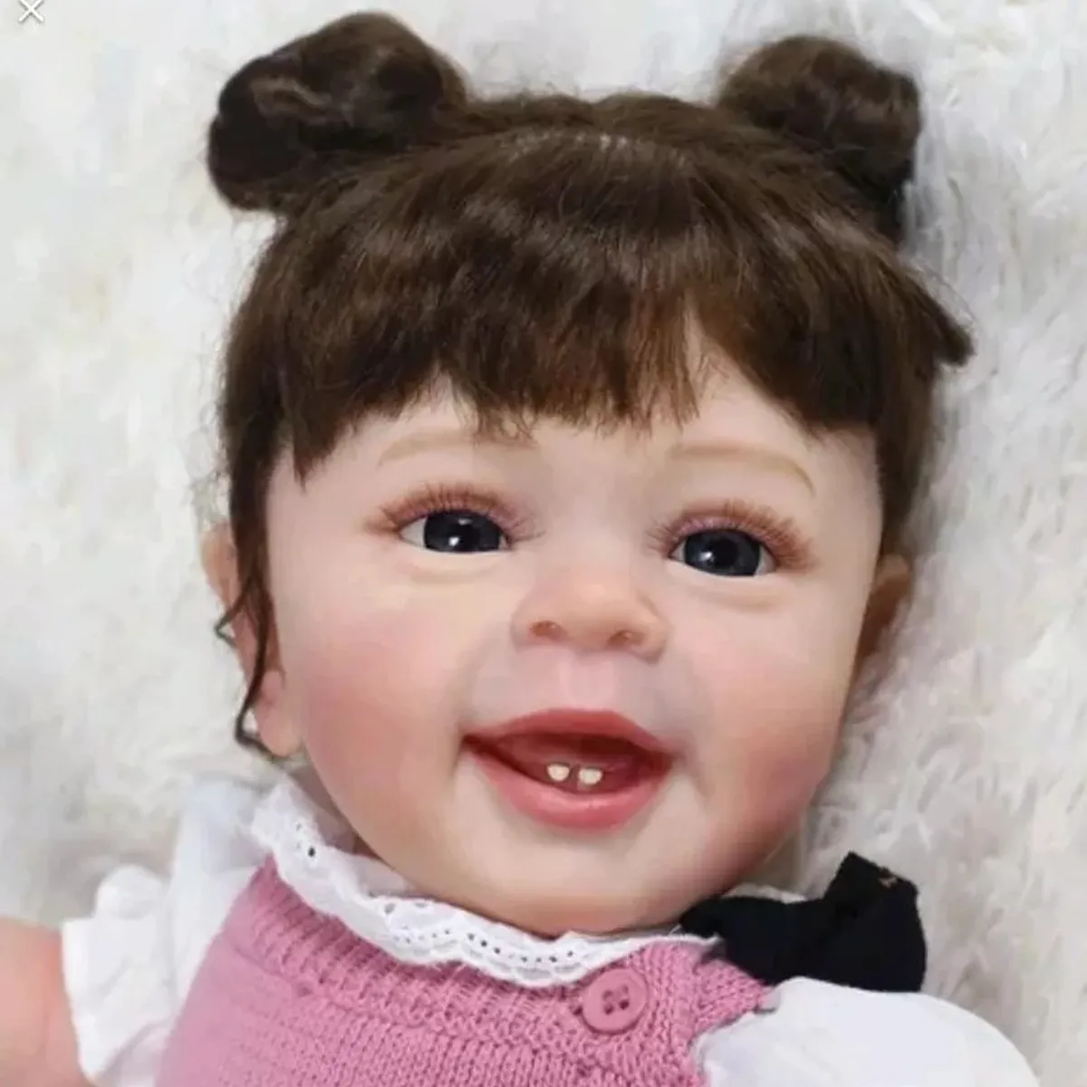 GENERICO - Muñeca Bebé Resborn Realista De Silicona y Algodón