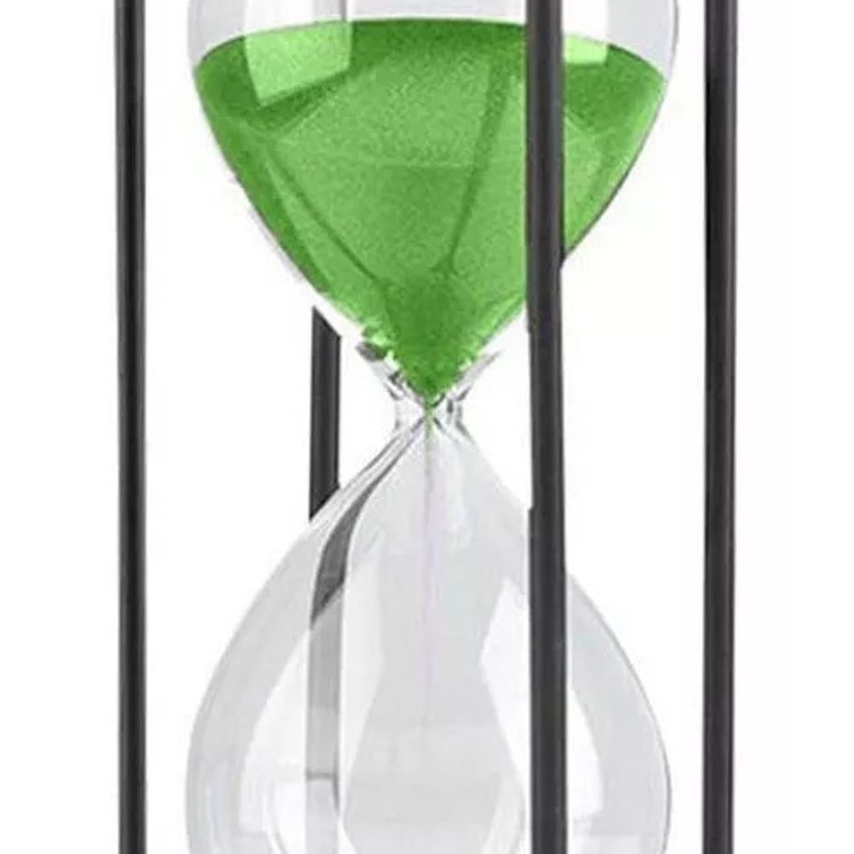 GENERICO - Reloj de arena de vidrio con marco de madera Retro