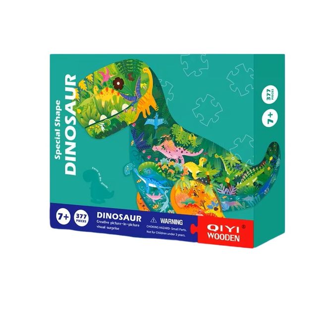 GENERICO - Puzzles Forma Dinosaurio 377 Piezas