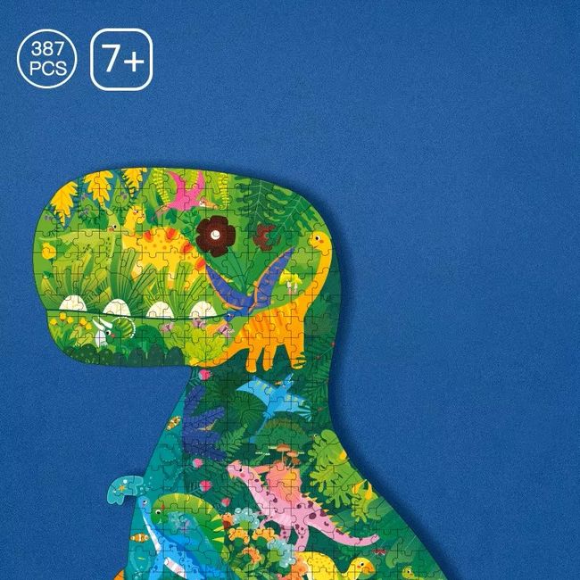 GENERICO - Puzzles Forma Dinosaurio 377 Piezas