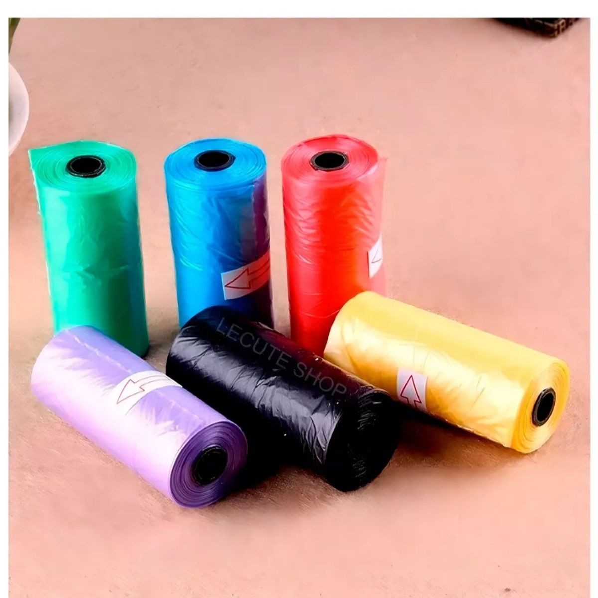 GENERICO - X6  rollos de bolsas para desechos perros bolsa caca mascota