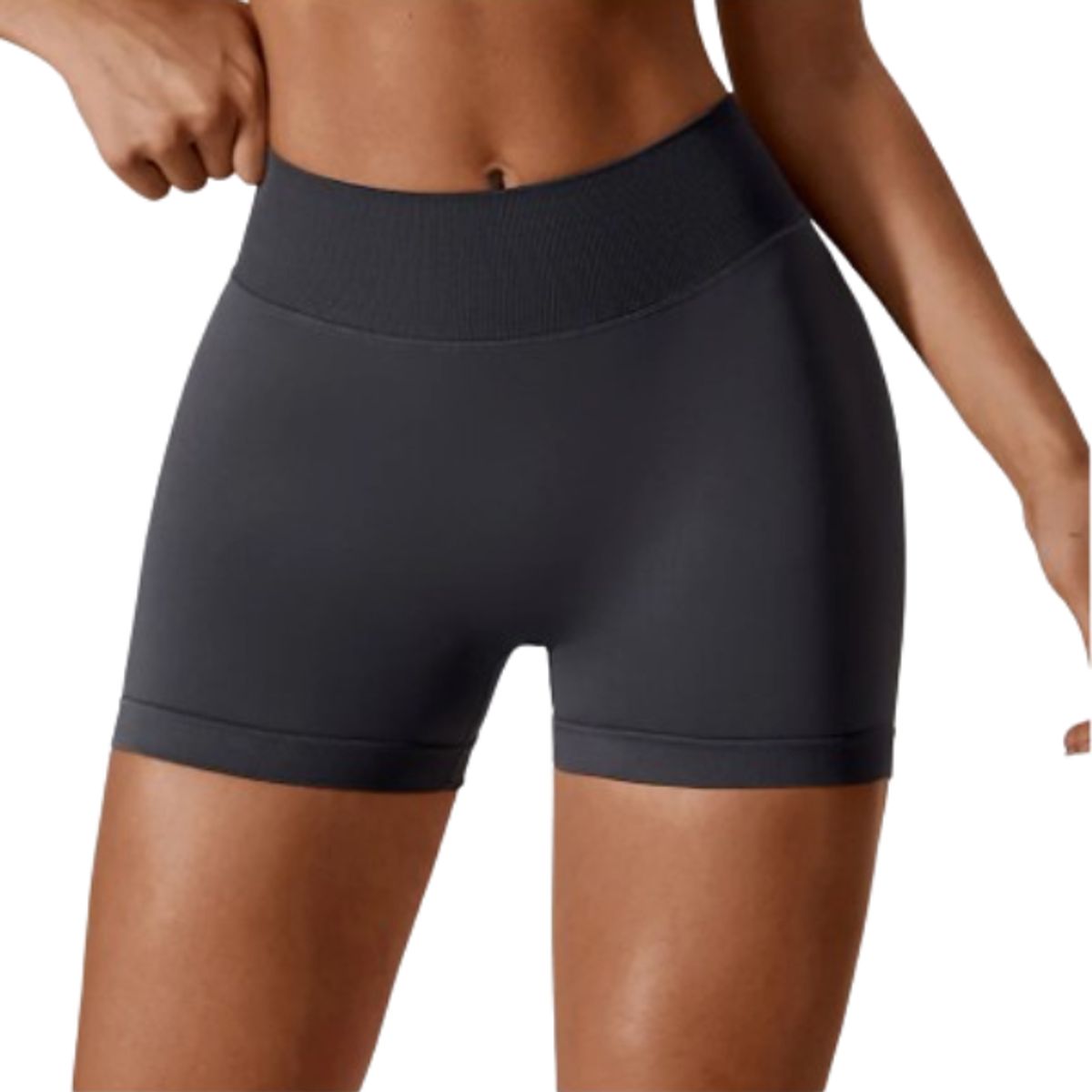 GENERICO - Short Deportivo Push Up Mujer liso cintura V