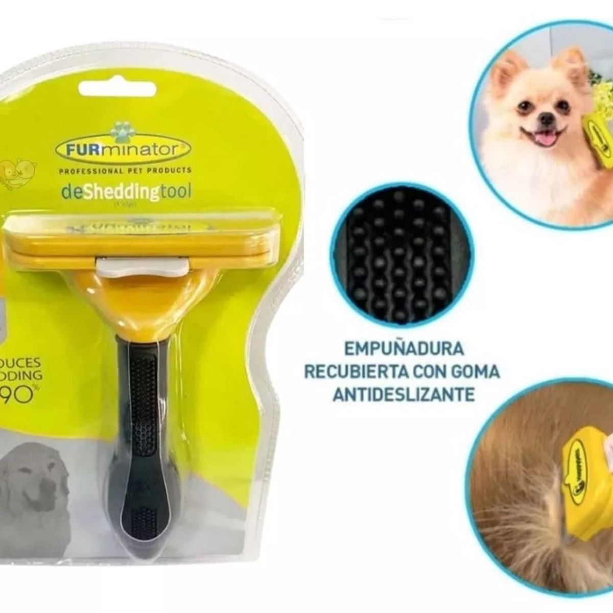 GENERICO - Cepillo Para Perro Elimina El 99 Del Pelo Suelto Talla L