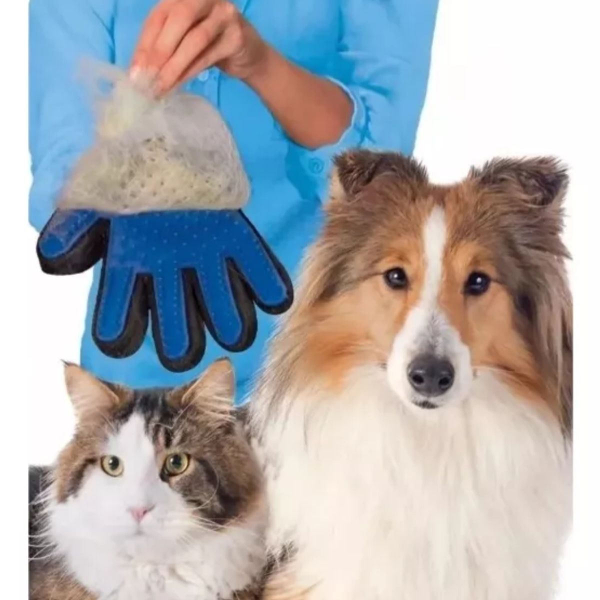 GENERICO - Guante Quita Pelos Para Perros Mascotas Gato y Pelusas