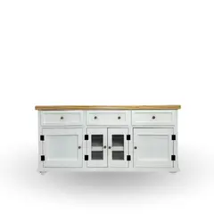 GENERICO - RACK DE TV MODELO RUSTICO VINTAGE 140 LARGO X 70 ALTO X 40 FONDO (Vintage)
