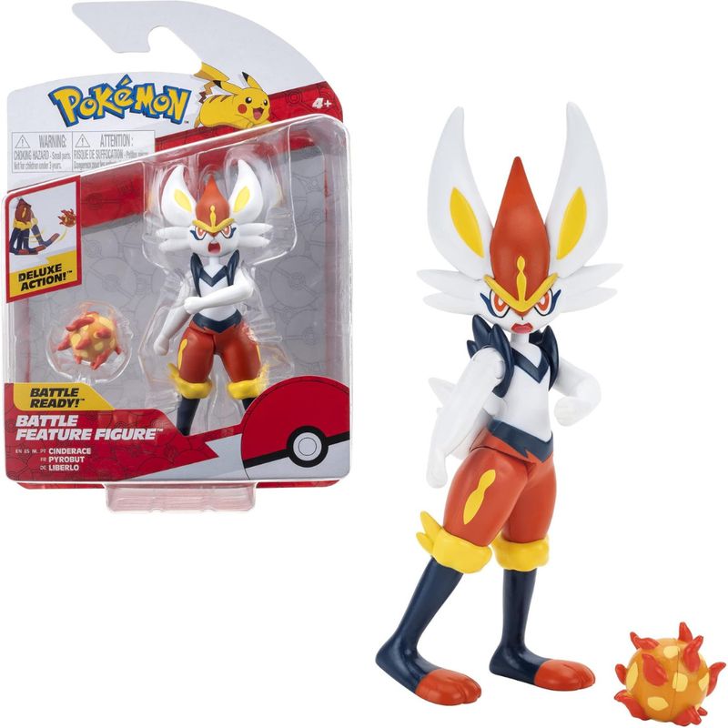 POKEMON - Pokemon Battle Feature Figure Cinderace 11 Cm.