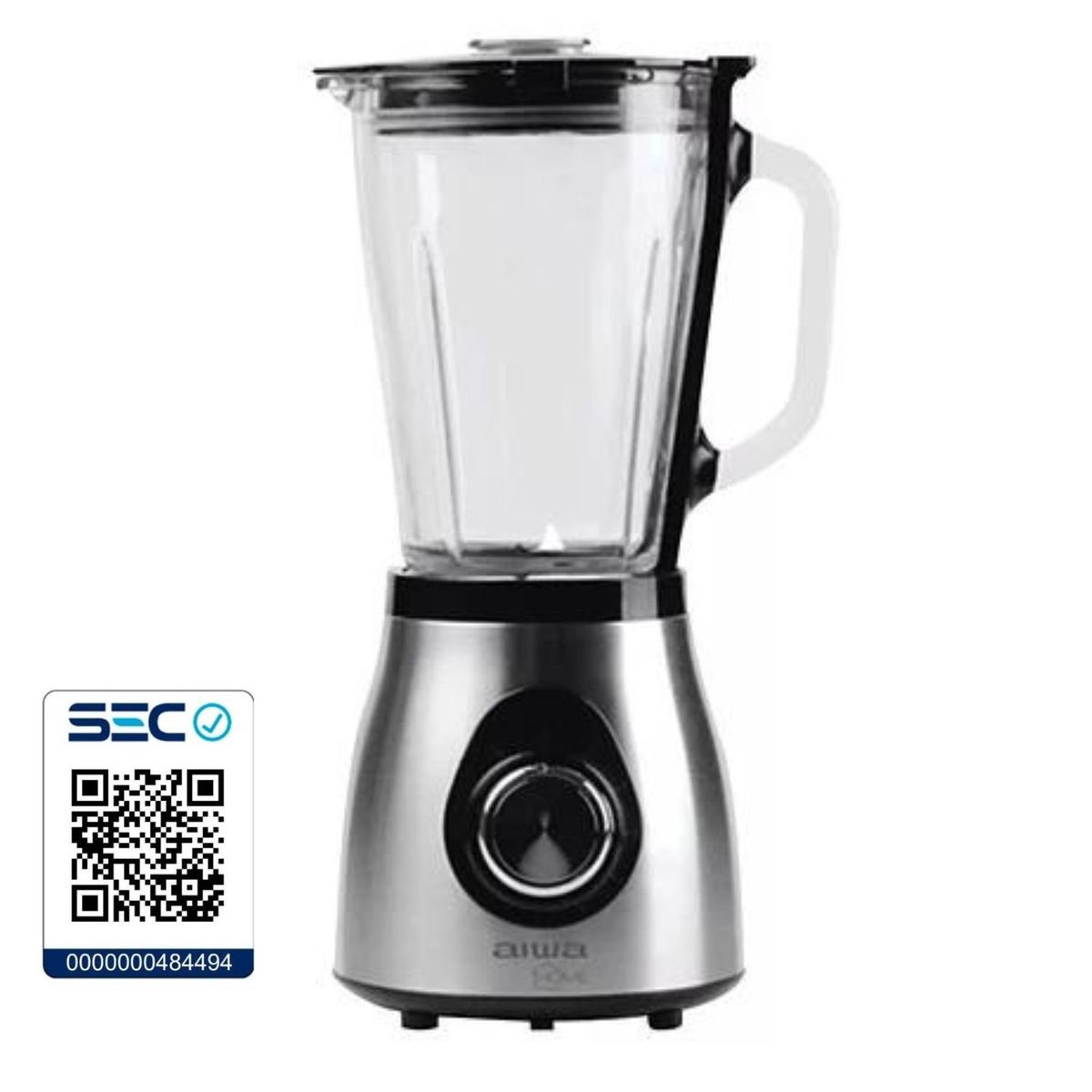 AIWA - Licuadora Aiwa Acero Inoxidable 15L 500W