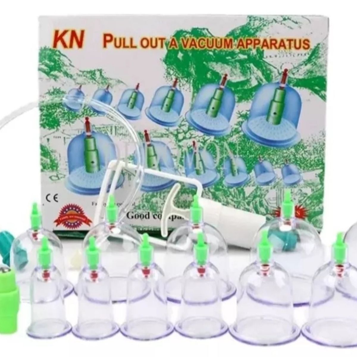 GENERICO - KIT 12 VENTOSAS MASAJES ELIMINA DOLORES TECNICA CHINA AM10