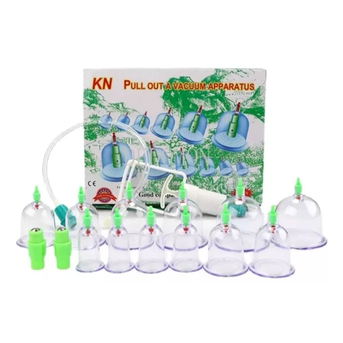 GENERICO - KIT 12 VENTOSAS MASAJES ELIMINA DOLORES TECNICA CHINA AM10