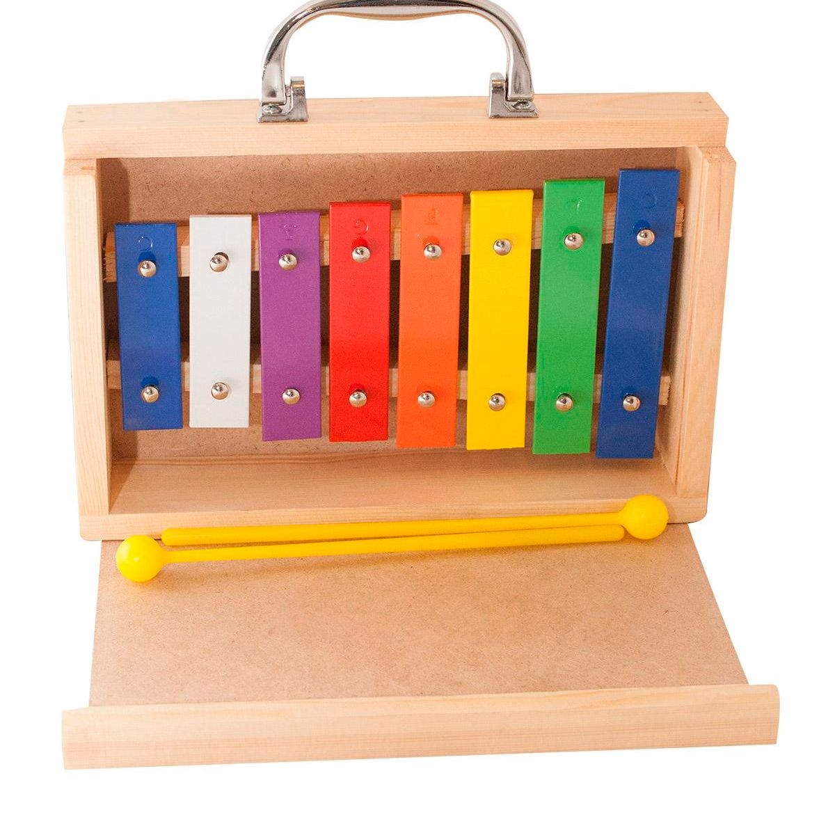 ALAGUEZ - METALÓFONO ALAGUEZ AZMT8C 8 NOTAS MULTICOLOR