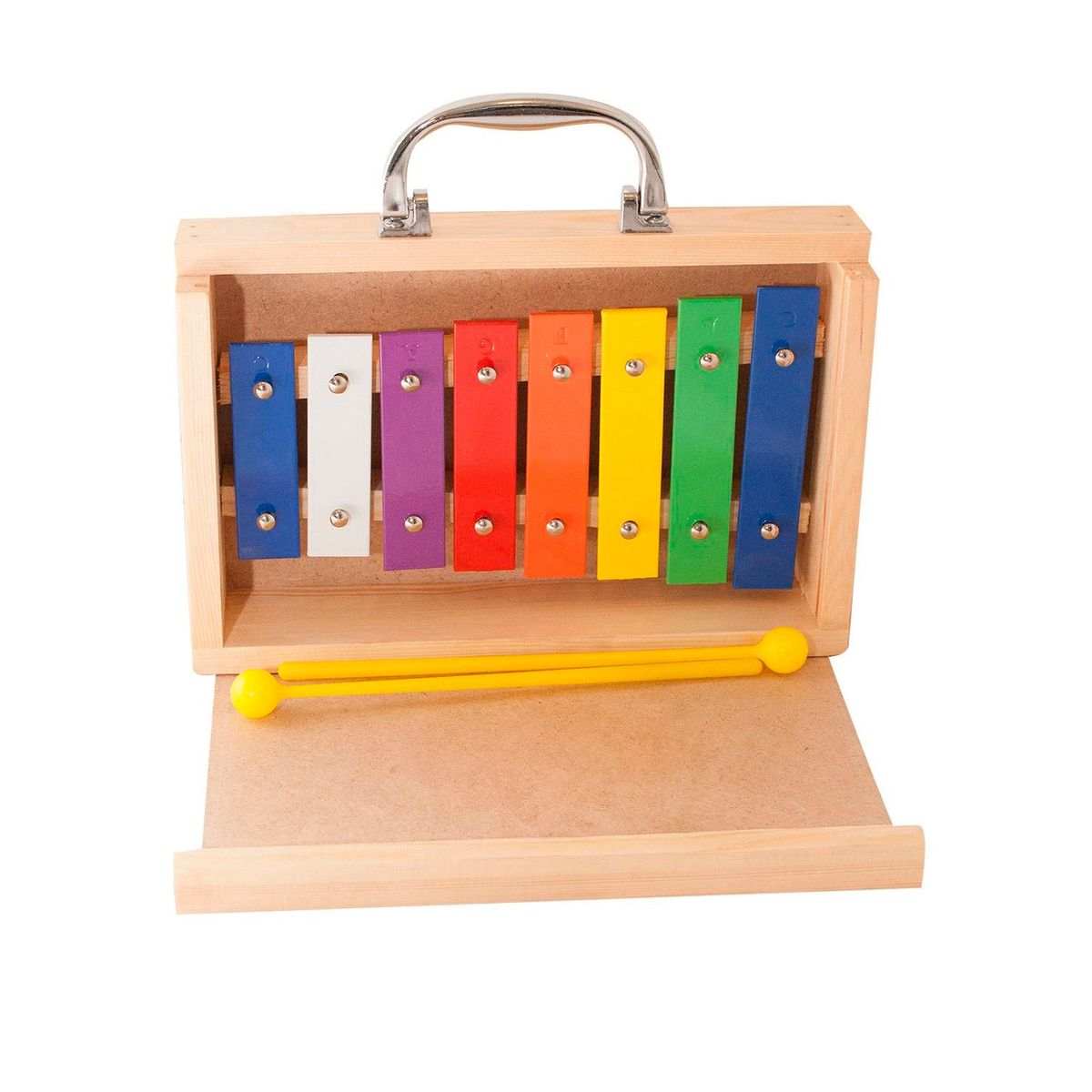 ALAGUEZ - METALÓFONO ALAGUEZ AZMT8C 8 NOTAS MULTICOLOR